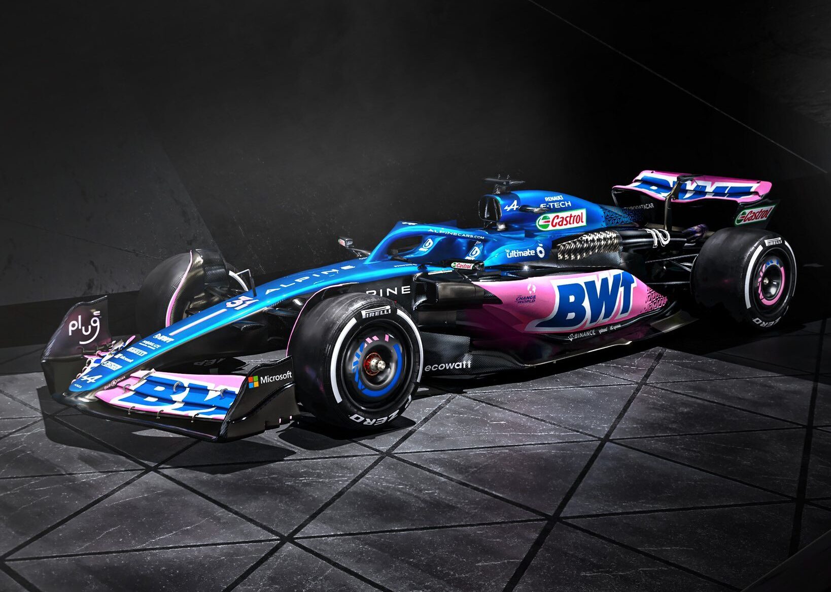 F1: Alpine apresenta carro 2022 em azul e rosa - Motor Show